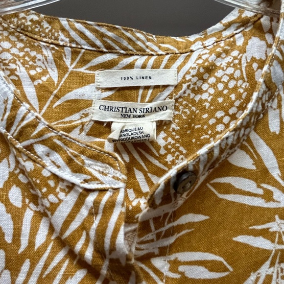 Christian Siriano New York linen blouse. - Picture 4 of 6